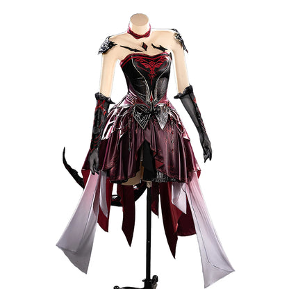 IN STOCK Abyss Lord MC Hunter Game Love and Deepspace【XS-3XL】DokiDoki-N Red Dress Qinche Sylus Cosplay Plus Size