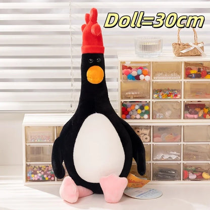 Cartoon Soft Wallace Gromit Plushies Black Penguin Stuffed Anime Cute Dog Stuffed Dolls Backpack Pendant Key Chain Cuddly Pillow
