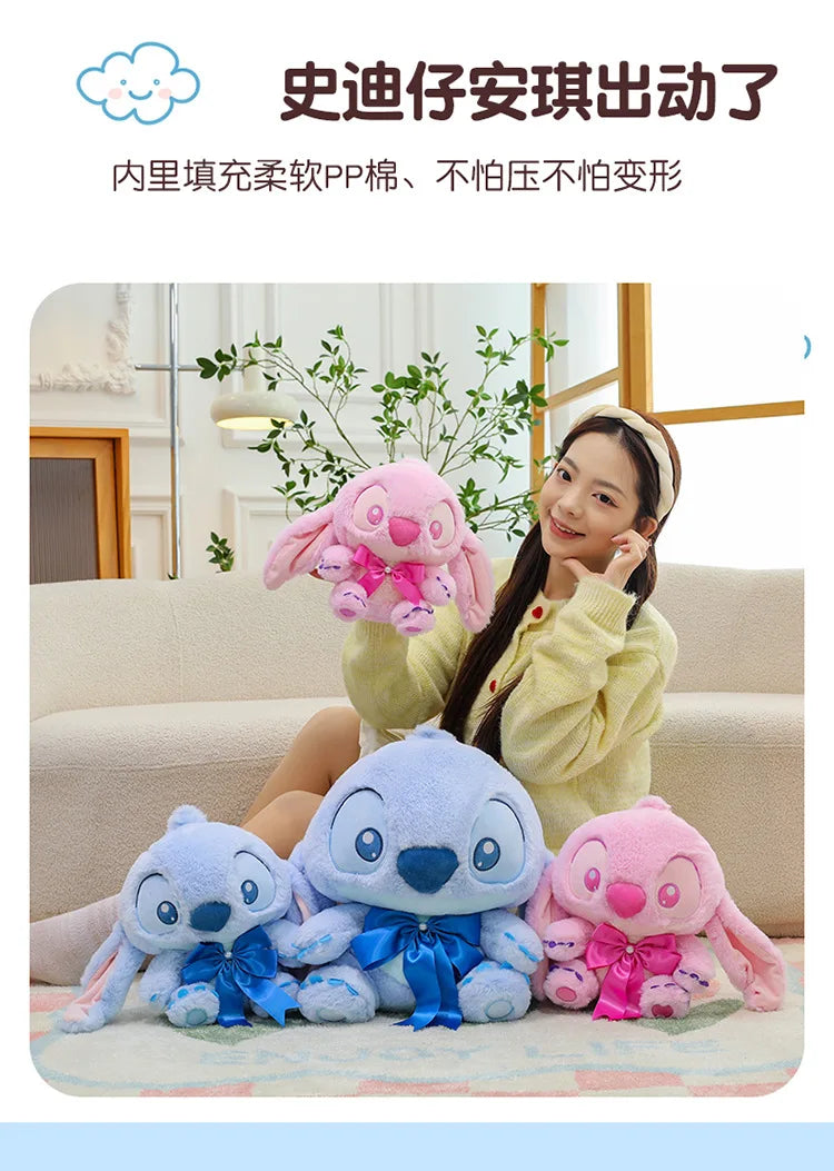 20/30/40CM Big Size Stitch Disney Anime Plush Stuffed Doll Kawaii Room Decor Plush Pillow Children's Holiday Gifts