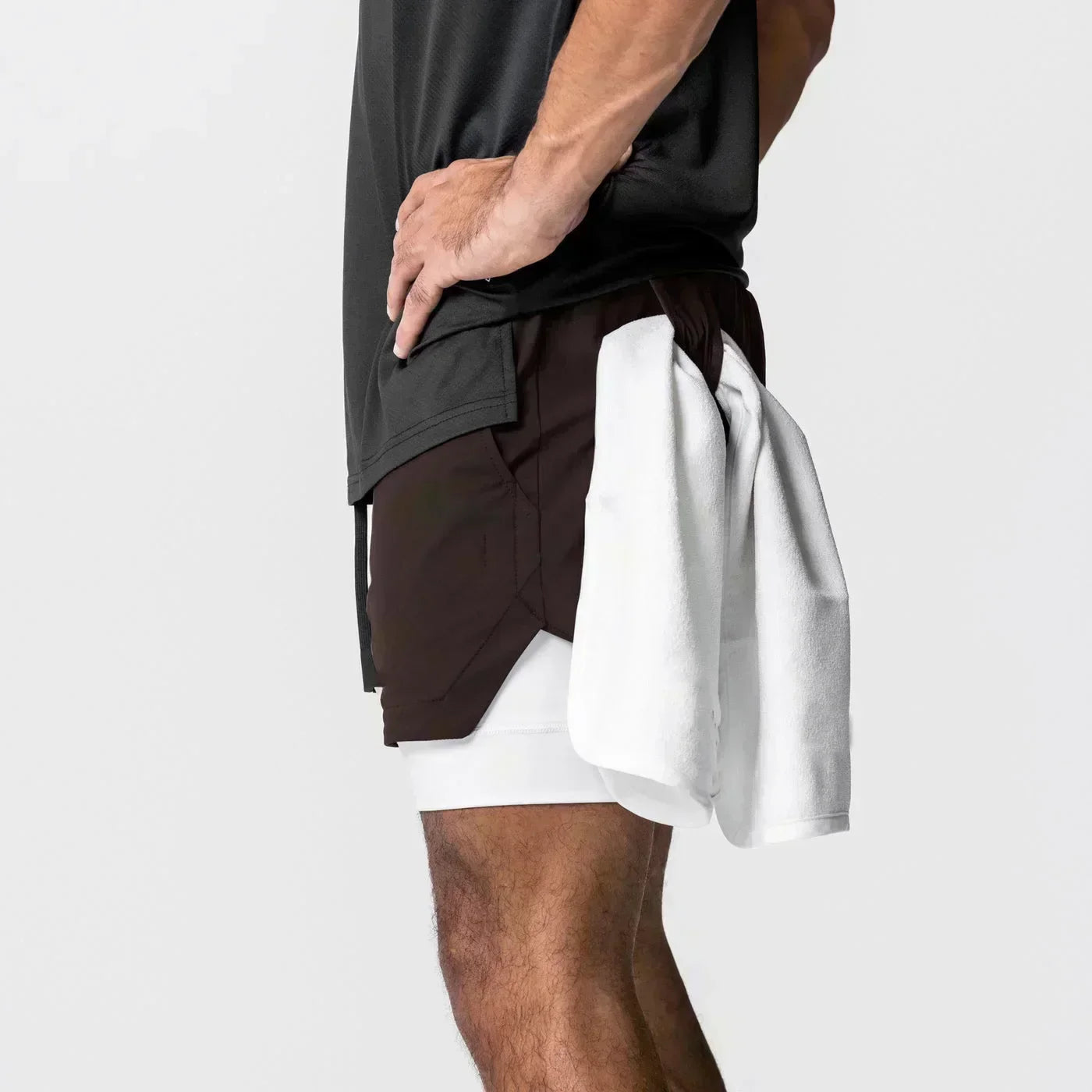 Dragon Ball Anime Men's Shorts Double Layer 2-in-1 Shorts Graphic Print Streetwear Summer Autumn Fitness Running Sports Pants