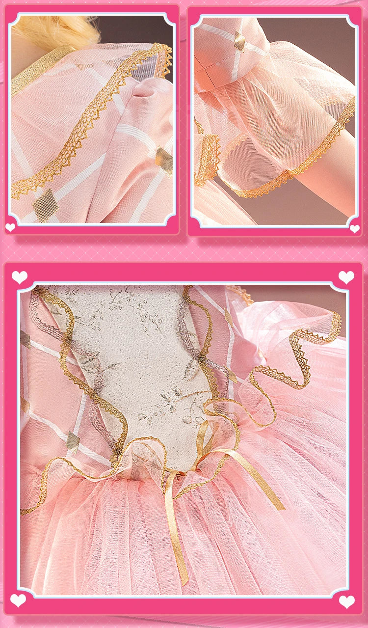 Women Princess Cosplay Dress DokiDoki-SR Women Girl Jewelry Princess Pink Dress Costume Christmas Cosplay