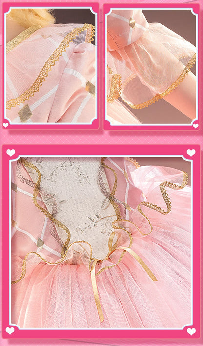 Women Princess Cosplay Dress DokiDoki-SR Women Girl Jewelry Princess Pink Dress Costume Christmas Cosplay