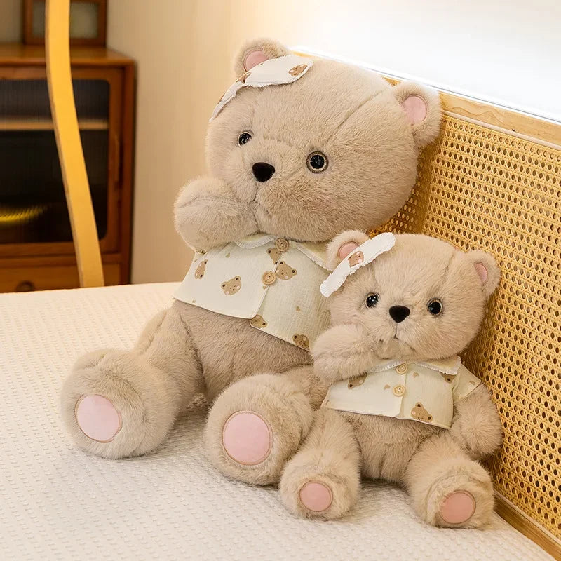 New Cute Good Night Bear Plush Toys Children's Soothing Dolls Indoor Ornaments Children's Sleeping Toy Children Birthday Gifts