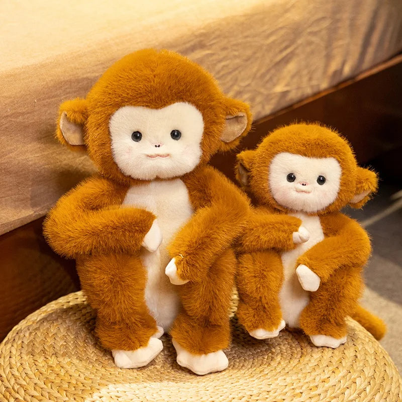 Simulation Animal monkey Plush Doll Cute Cartoon monkeys Stuffed Toy For Children Kids Girls kawaii room decor ﻿