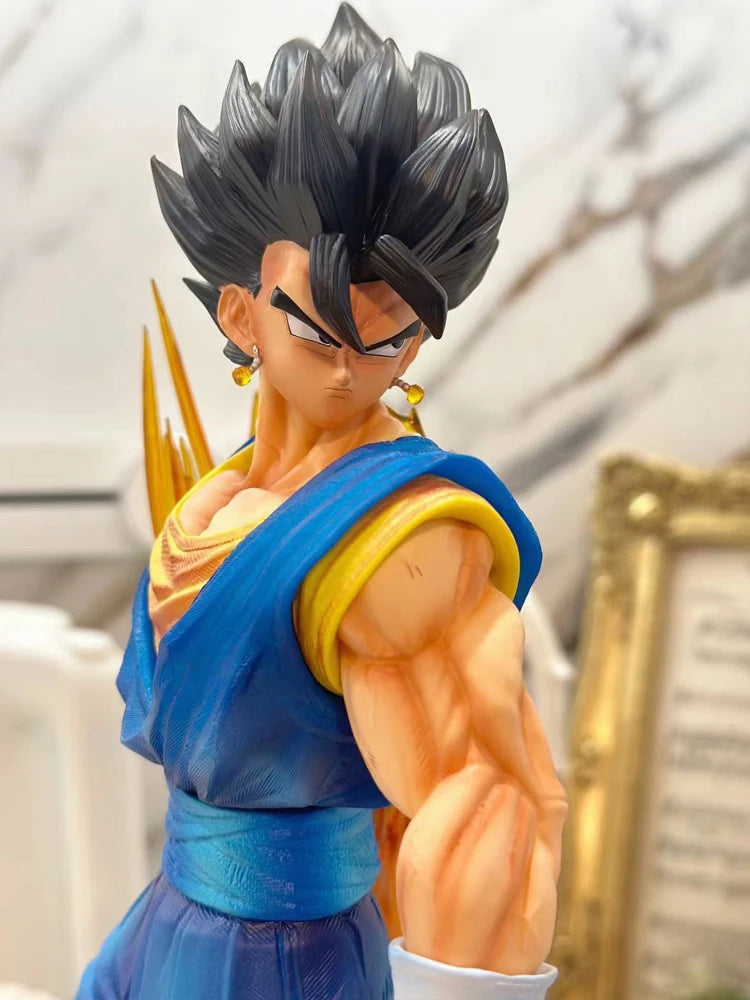 Dragon Ball LK Toys Vegetto Anime Figure 40cm Vegetto 2.0 Figure 3 Heads PVC Statue Collection Model Desk Decoration Custom Toy