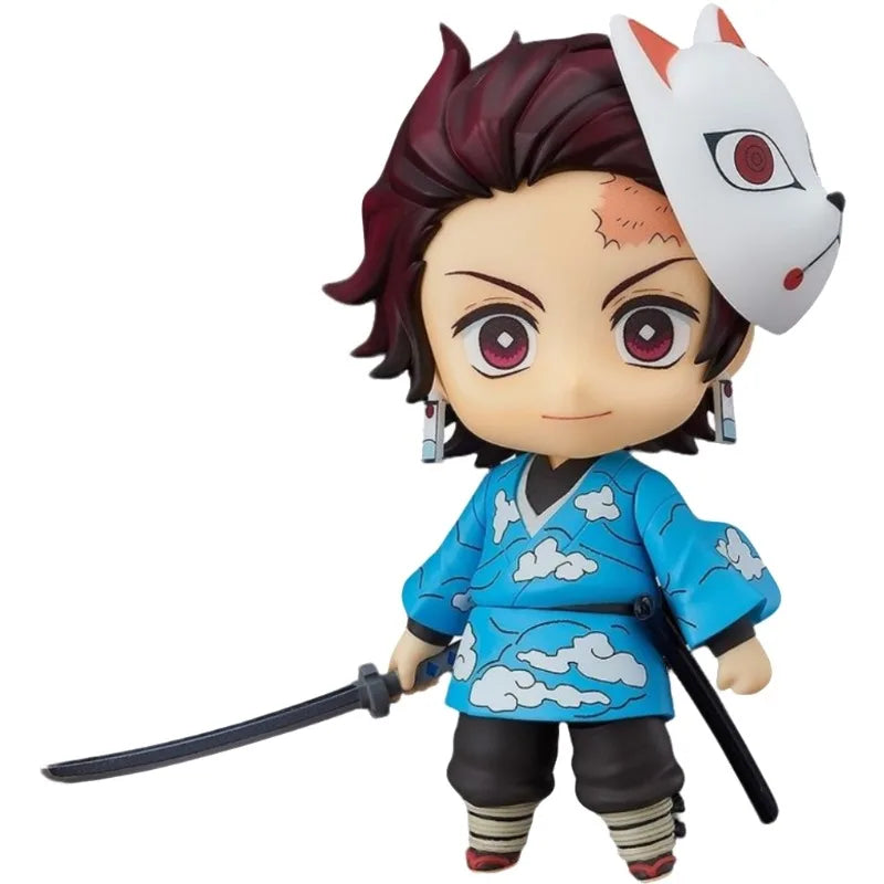Tomioka Giyuu Anime Demon Slayer:Kimetsu no Yaiba Figurine Tokitou Muichirou Action Figures PVC q-version Collection Model Toys