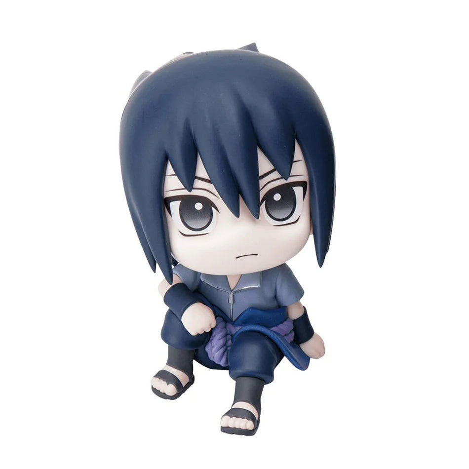 9cm Naruto Anime Figure Uzumaki Kakashi Uchiha Sasuke Itachi Cute PVC Action Figurine Model