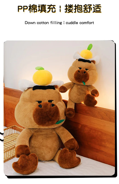 Capybara Plush Toy Stuffed Animal for Kids Birthday Christmas Gift Soft Cuddly Doll Comforter Wholesale Cute Capybara Pillow