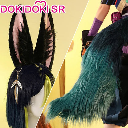 IN STOCK Tighnari Doujin Cosplay Costume Game Genshin Impact DokiDoki-SR Tighnari Cosplay Halloween Casual Wear Tighnari Sumeru