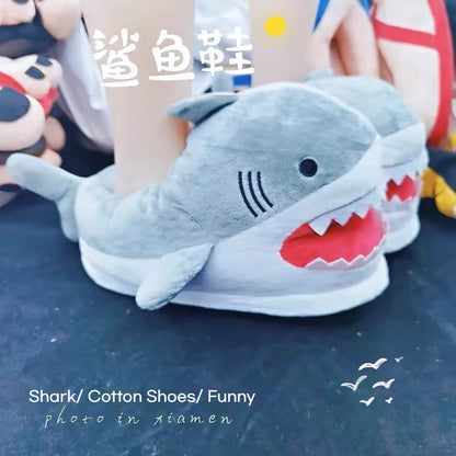 New Disney Toy Story Autumn/Winter Jaws Cartoon Couple Parent Child Cotton Shoes Thickened Warm Anti Slip Cotton Trailer