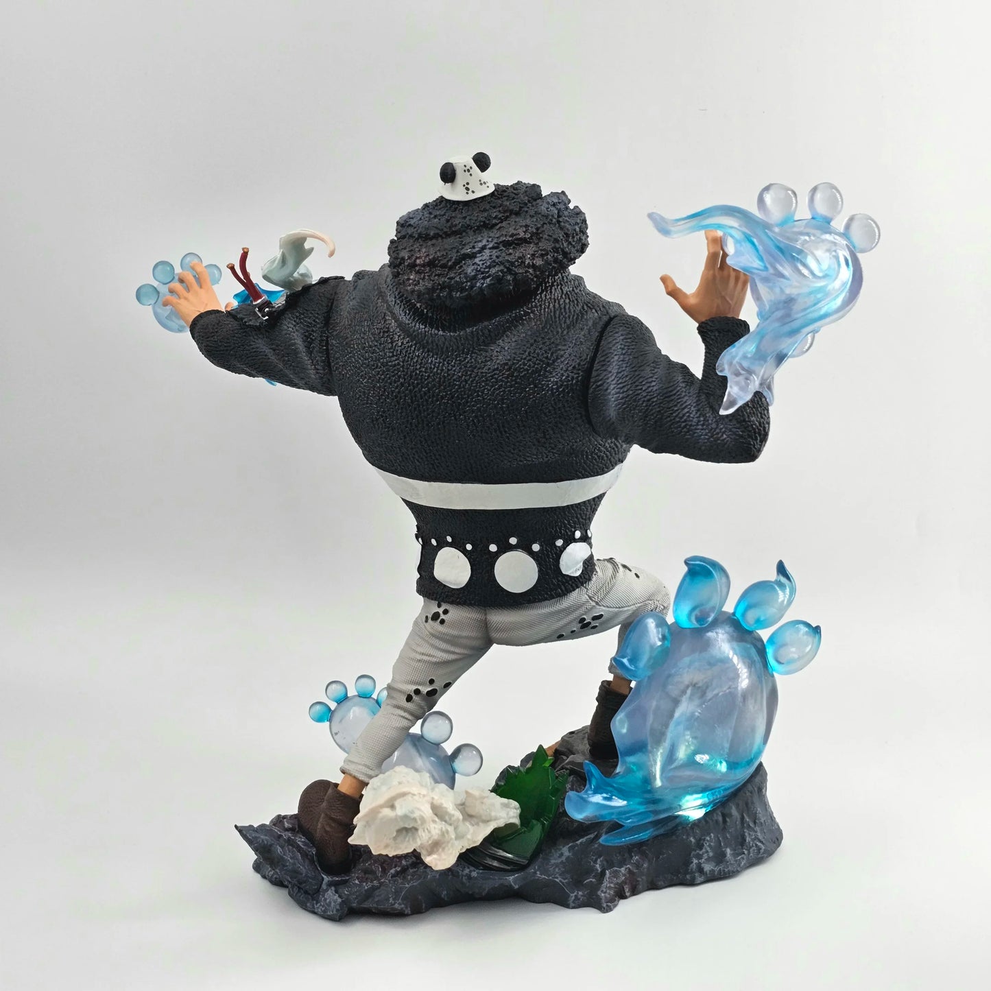 32cm Anime One Piece Figure Bartholemew Kuma Figurine 2 Hands With Light Statue Collection Decor Ornaments Model Doll Gift Toys