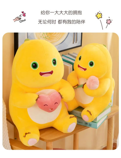 Hot Kawaii Plush Doll Love Yellow Embracing Flower Milk Dragon Dinosaur Doll Cute Plush Stuffed Pillow Soft Doll Birthday Gift