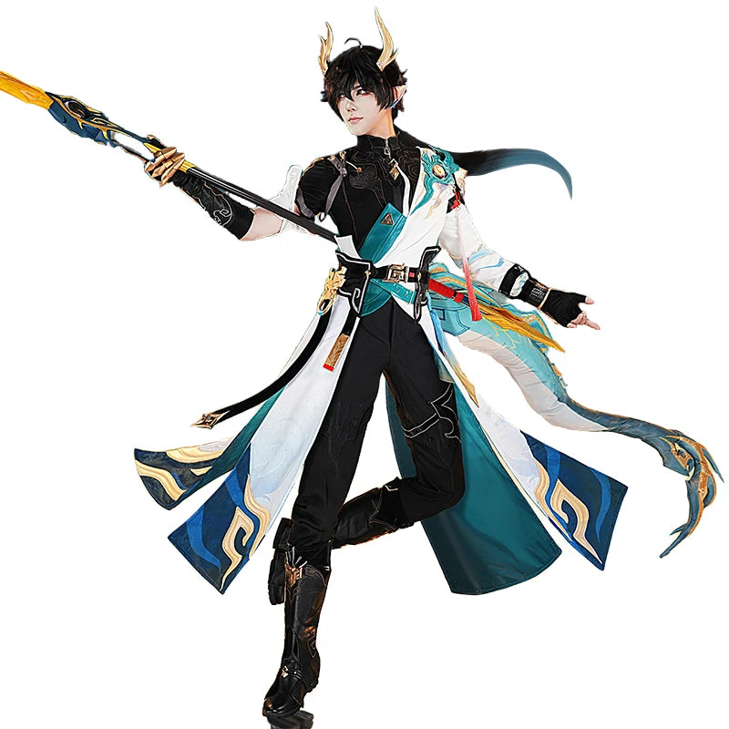 Dan Heng IL Permansor Terrae Cosplay Costume Game Honkai: Star Rail【S-3XL】DokiDoki-R Danheng Tail Halloween Cosplay Plus Size