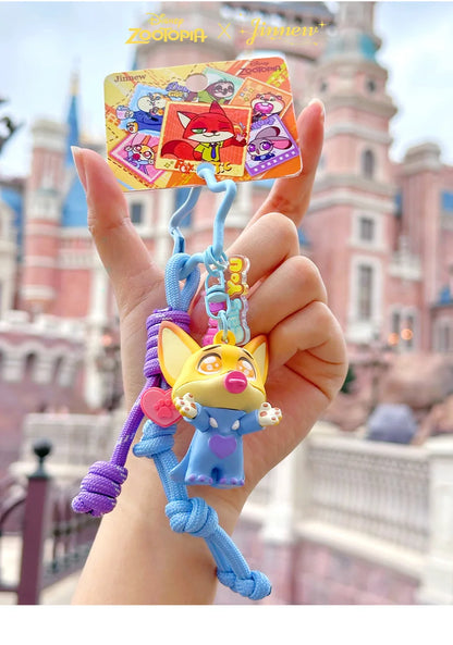 Zootopia Cartoon Character Injection Molding 3D Keychain Premium Design Anime Themed Accessories Collectible Toy Figures Gift