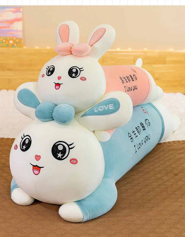 New 70-110cm Cute Rabbit Girlfriend Pillow Plush Toys Stuffed Pause Office Nap Sleep Pillow Cushion Gift Doll for Kids Girls