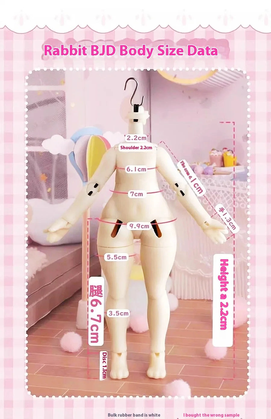 Non-edible Collectible Doll Moon Jumping Time Rabbit Treasure Series 12 Points BJD Blind Box Action Toy Figure Display Piece