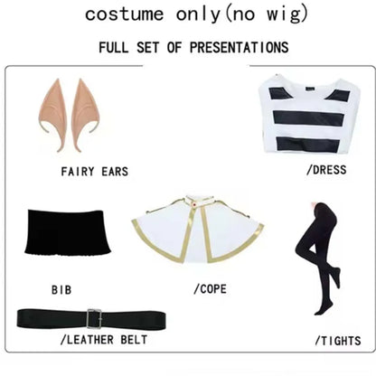 Homchee Trends Cos Frieren Set Adult Cotton Polyester - costume only(no wig) / XXXL