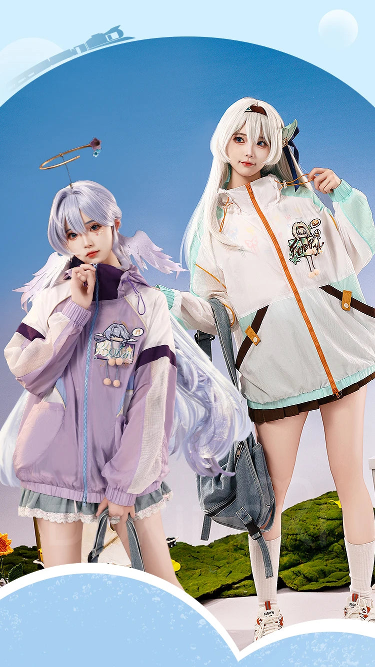 Aventurine Blade Robin Firefly Sparkle Feixiao Doujin Cosplay Costume Game Honkai: Star Rail DokiDoki-SR HSR Sunscreen Jacket