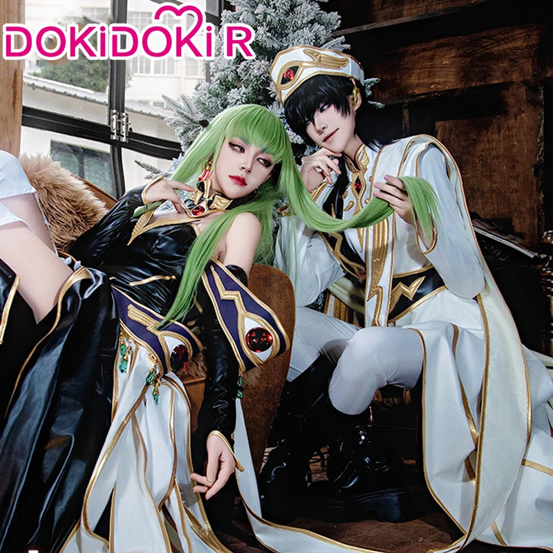 Lelouchh Lamperougee C Cosplay Anime Cosplay【XS-2XL】DokiDoki-R Halloween Men Emperor Women Queen Lelouchh Plus Size