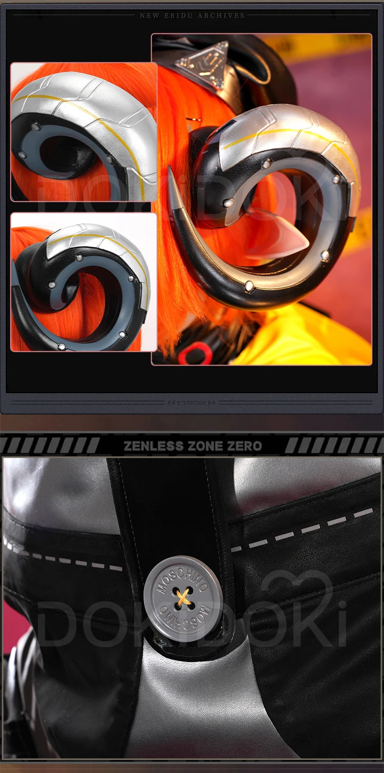 Orphie Cosplay Costume Game Zenless Zone Zero【S-2XL】DokiDoki-R Women Costume ZZZ Orphie Cosplay Suit Tail Halloween Plus Size