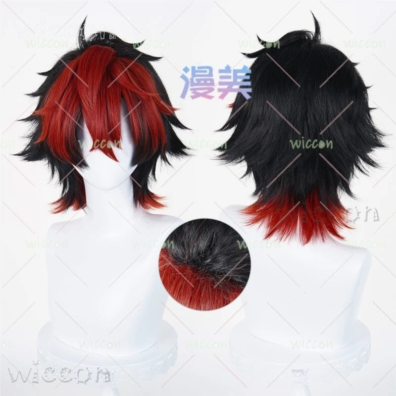 Zenless Zone Zero Komano Manato Cosplay Costume Set Polyester - wig / XL