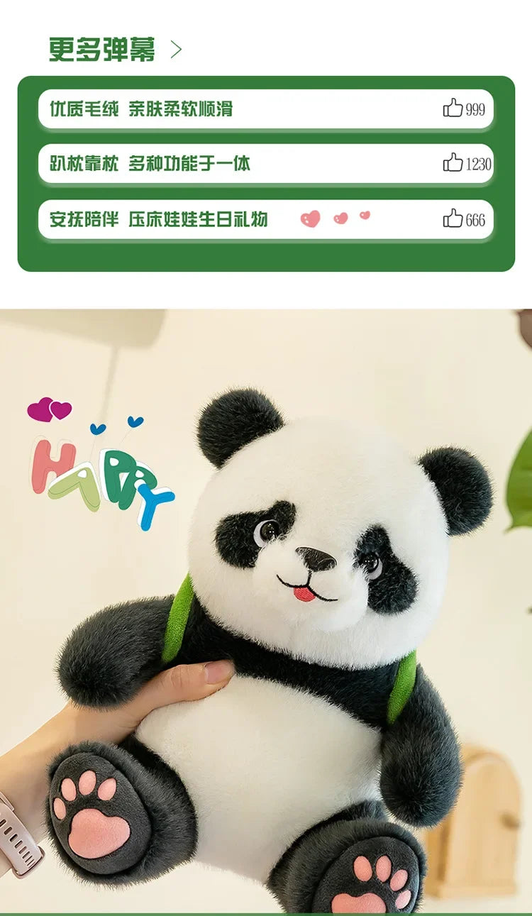 30-60cm Chinese Panda Plush Toy Chest Listing Super Full Soft Chinese National Treasure Animal Doll Children's Birthday Gift