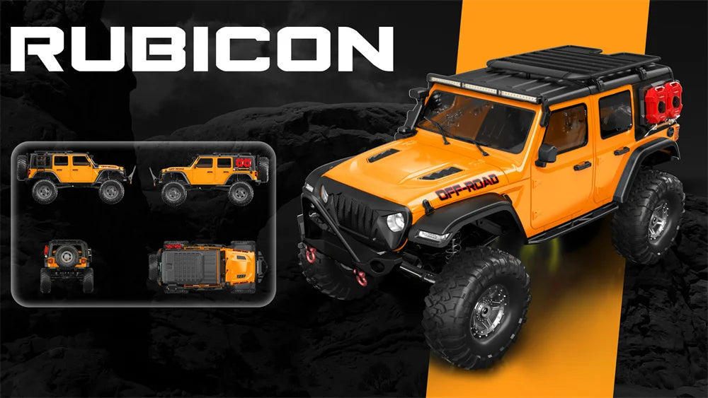 1/10 RC Car HB RTR R1011 Remote Control Vehicle 2.4G Full Proportional Rock Crawler LED Light 4WD Off-Road Climbing Truck Toys