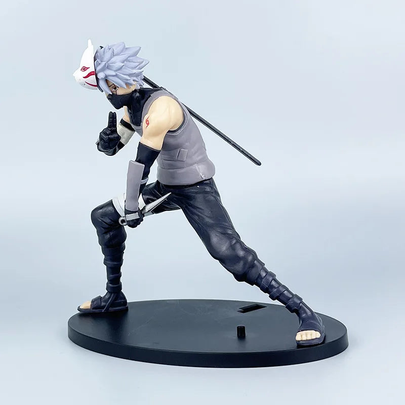 New Naruto Anime Figure 18cm Hatake Kakashi  PVC Action Figure Model Doll car Ornaments Collections Toy Gifts
