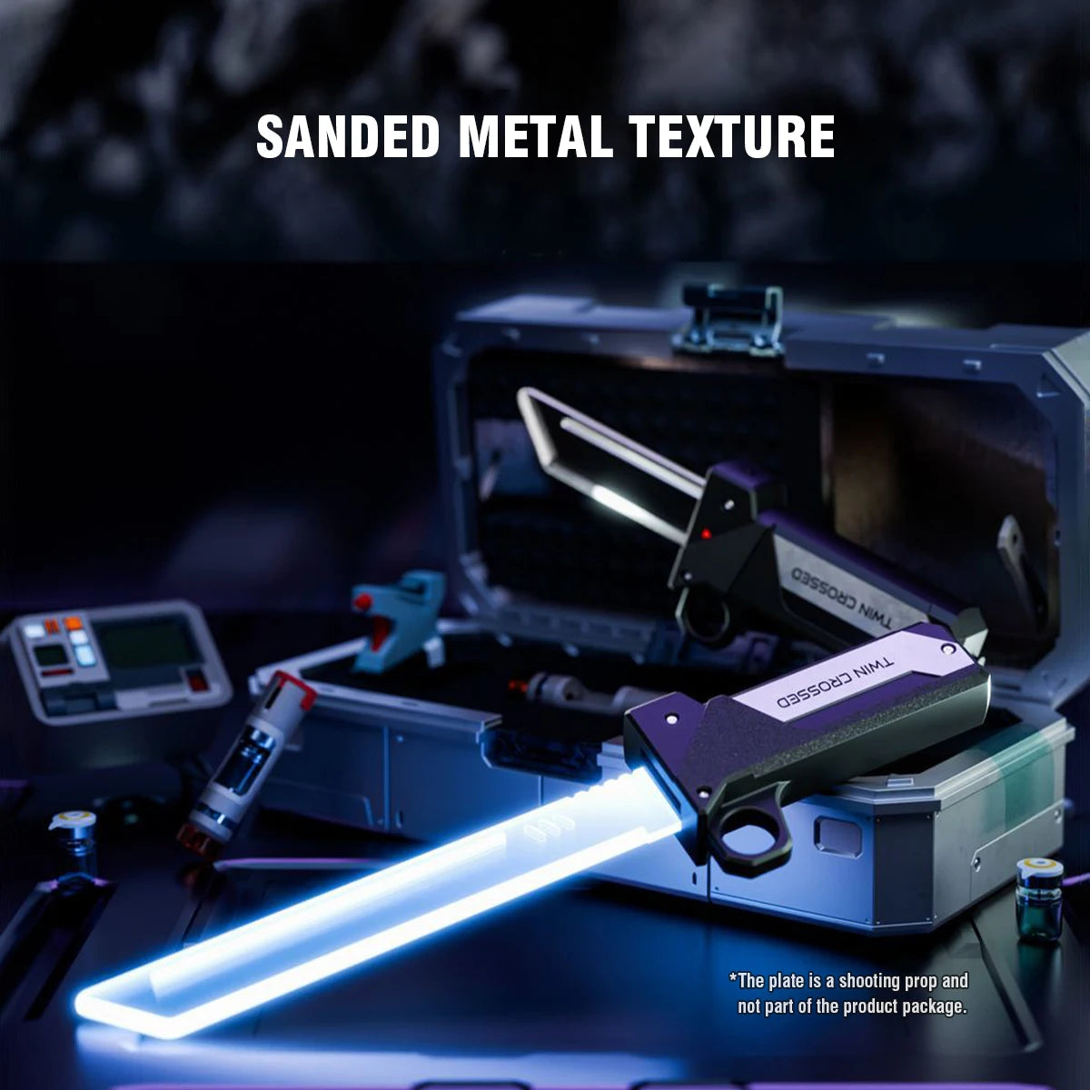 Double-Bladed Lightsaber Toy with Light 2-in-1 Sword for Cosplay Role-Play Interactive Games Adults and Children