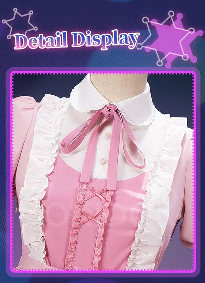 Stocking Cosplay Costume Anime DokiDoki-R Women Pink Dress Cute Stocking Cosplay Costume Lolita