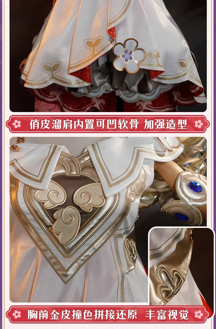 iCoser Honkai Star Rail Tribbie Cosplay Costume Wig Dress Uniform Headwear Wings Carnival Halloween Party for Women Girls Props