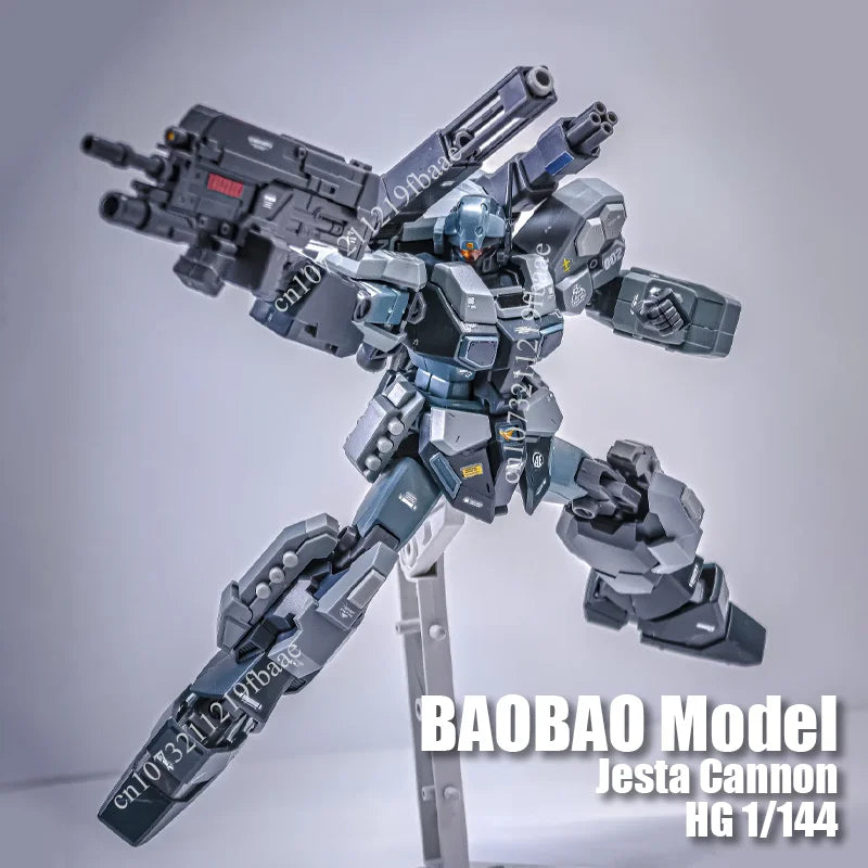 In Stock BAOBAO Model Jesta Cannon HG 1/144 Scale RGM-96X Toys Robot Assembly Model Kit Action Figure Plastic Kids Gifts