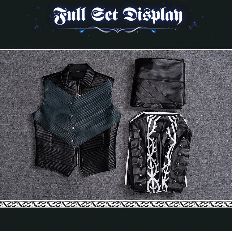 Vergil Cosplay Cotsume Game Cosplay【S-3XL】DokiDoki-R Vergil Nelo Angel Cosplay Slayer Men Halloween Costume Plus size