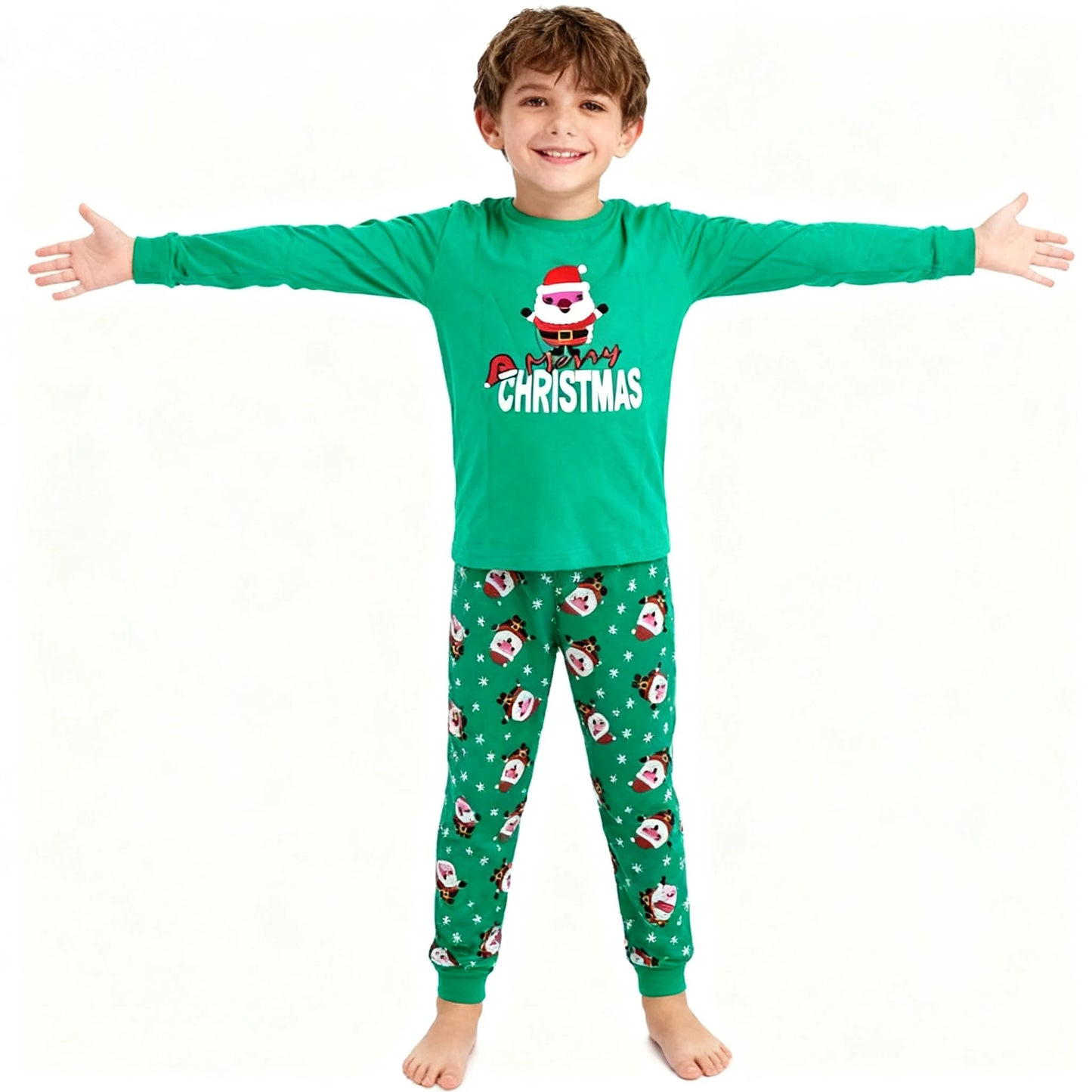 Boys Pajamas Sets 3 to 4 5 6 7 10 12 Years Winter Cotton Long Sleeve Kids Pyjama Toddler Girl Christmas Pijama Children Clothing