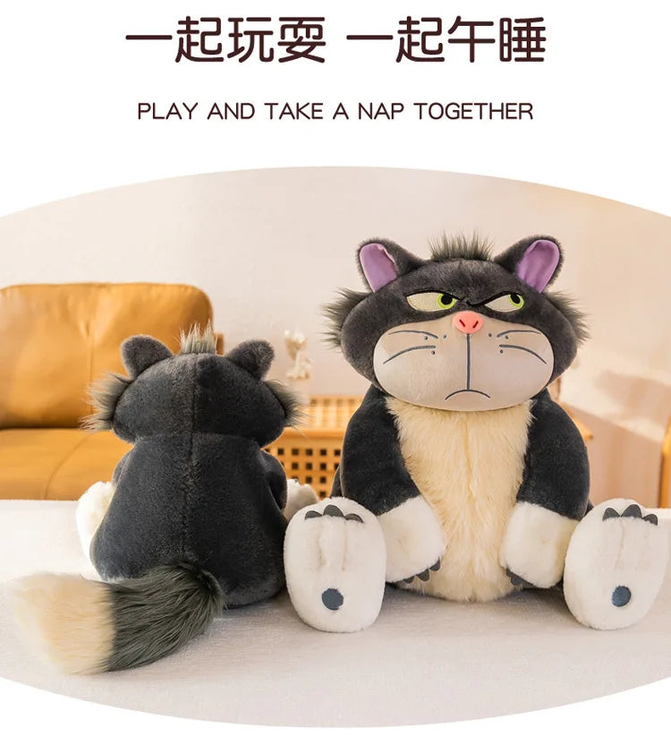 45/60/80cm Big Size Disney Lucifer Kawaii Anime Plush Stuffed Doll Room Decoration Cartoon Plushie Pillow Ornament Children Gift