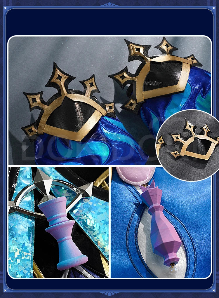 Cerydra Cosplay Costume Game Honkai: Star Rail【S-2XL】DokiDoki-SR HSR Women Halloween Dress Cosplay Cerydra Wings Wig Plus Size