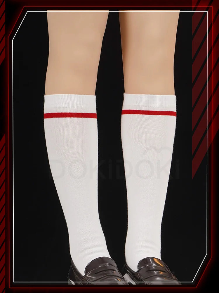 IN STOCK Reii / Asukaa Cosplay Costume DokiDoki-SR Anime Cosplay Women Asukaa Costume Socks Rei School Uniform Halloween Costume
