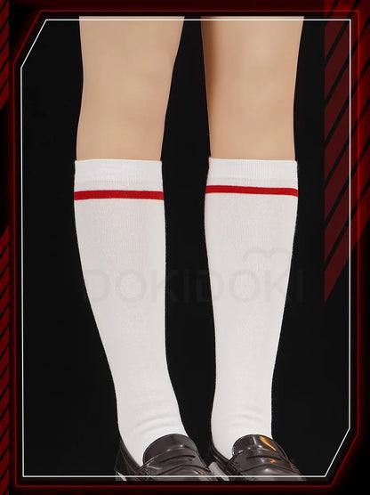 IN STOCK Reii / Asukaa Cosplay Costume DokiDoki-SR Anime Cosplay Women Asukaa Costume Socks Rei School Uniform Halloween Costume