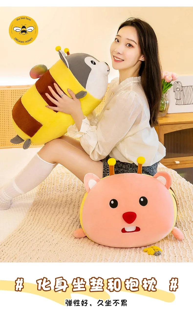 75CM Cute Soft Kawaii Honey Husky  Plush Toys Dog Stuffed Animals Long Pillow Doll for Kids Girlfriend Birthday Gift Home Decor