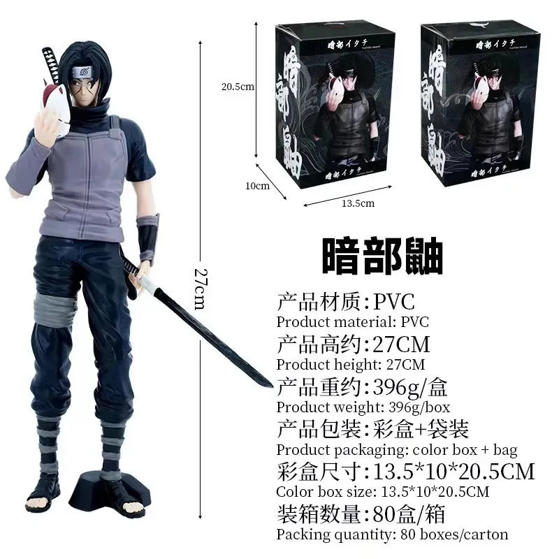 Naruto Anime Figure Uchiha Itachi Action Figure PVC Collection Model Doll Ornaments Toys Gifts