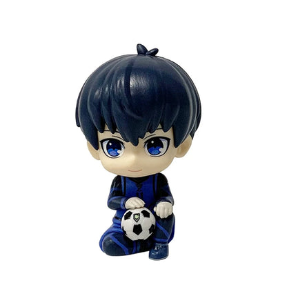 9cm Blue Lock Anime Figure Q Version Nagi Seishirou Action Figure Kawaii Isagi Yoichi Figurine PVC Collection Model Doll Toys