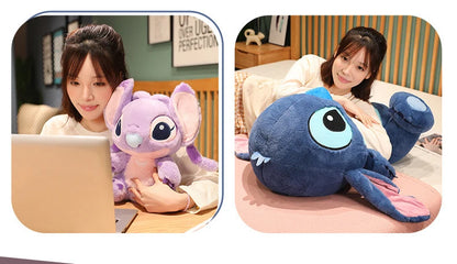 35/60cm Disney Lilo and Stitch Plush Toys Cute Anime Stich Doll Stuffed Plushie Angel Pillow Soft Gift for Children Kawaii