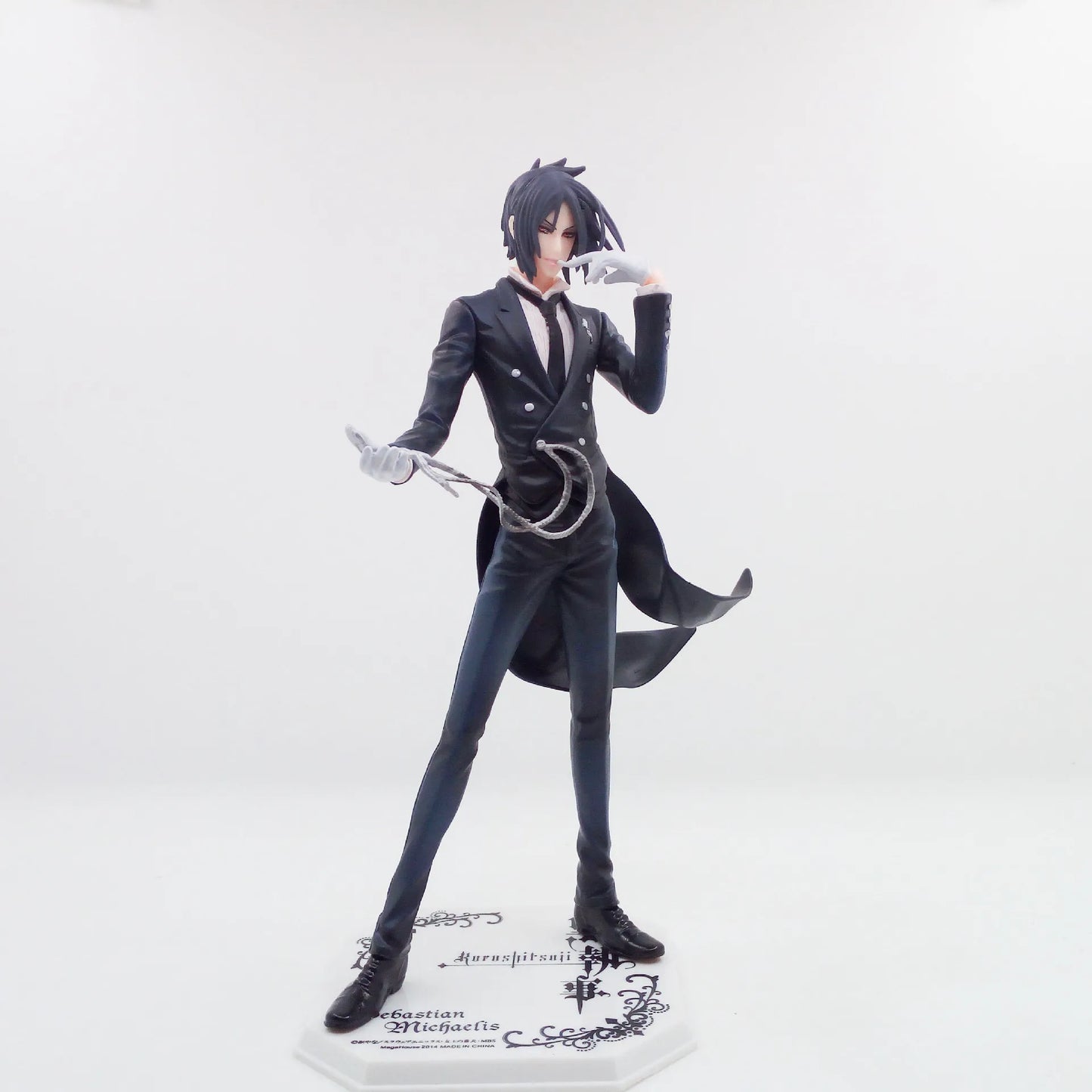 20CM Anime Black Butler Kuroshitsuji Sebastian Michaelis Figure 1/8 Animation Model Toy Gift Collection Action Figure PVC