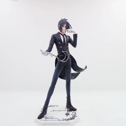 20CM Anime Black Butler Kuroshitsuji Sebastian Michaelis Figure 1/8 Animation Model Toy Gift Collection Action Figure PVC