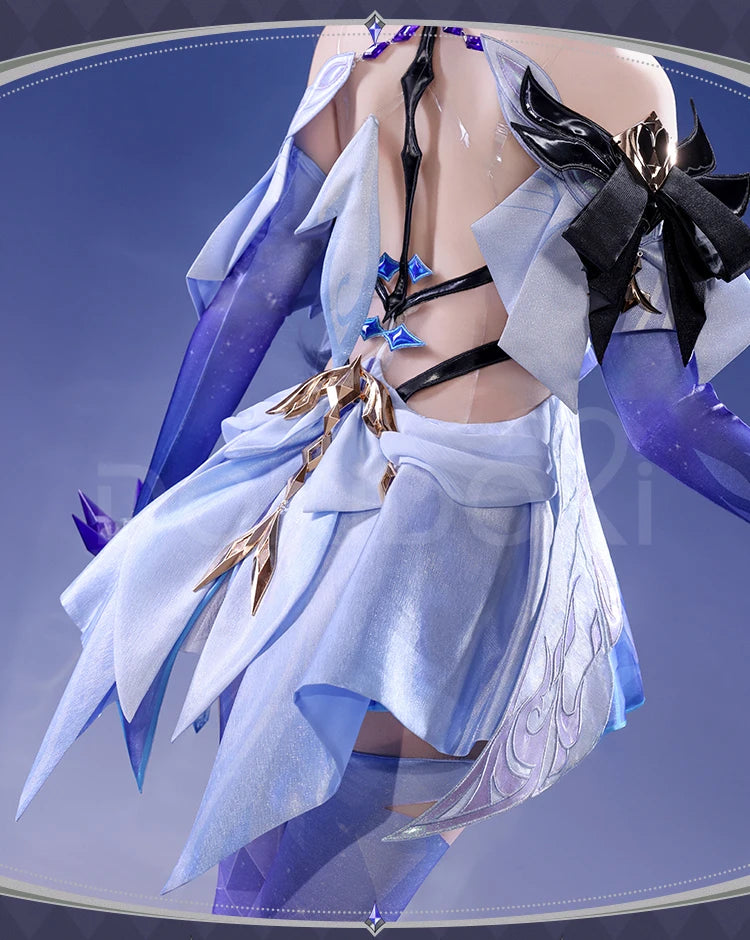 Skirk Cosplay Costume Game Genshin Impact【S-2XL】DokiDoki-SR Skirk Wig Women Halloween Costume Plus Size