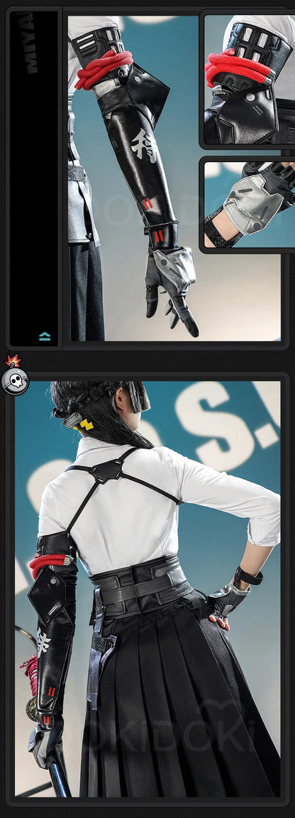 IN STOCK Hoshimi Miyabi Cosplay Costume Game Zenless Zone Zero Cosplay DokiDoki-SR Hoshimi Miyabi Cosplay Wig Women Halloween