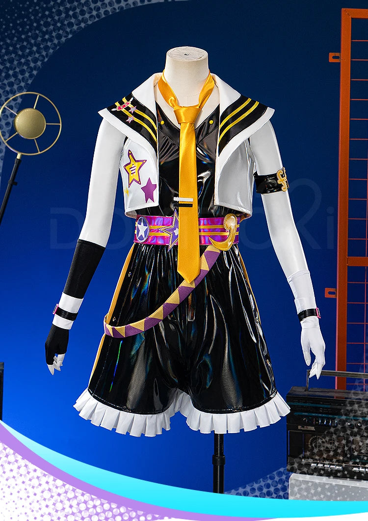 IN STOCK Rinn Lenn Lukaa Cosplay Costume【XS-2XL】DokiDoki-R Women Men Cute Short Dress Costume Muse Dash Rinn Cosplay Plus Size