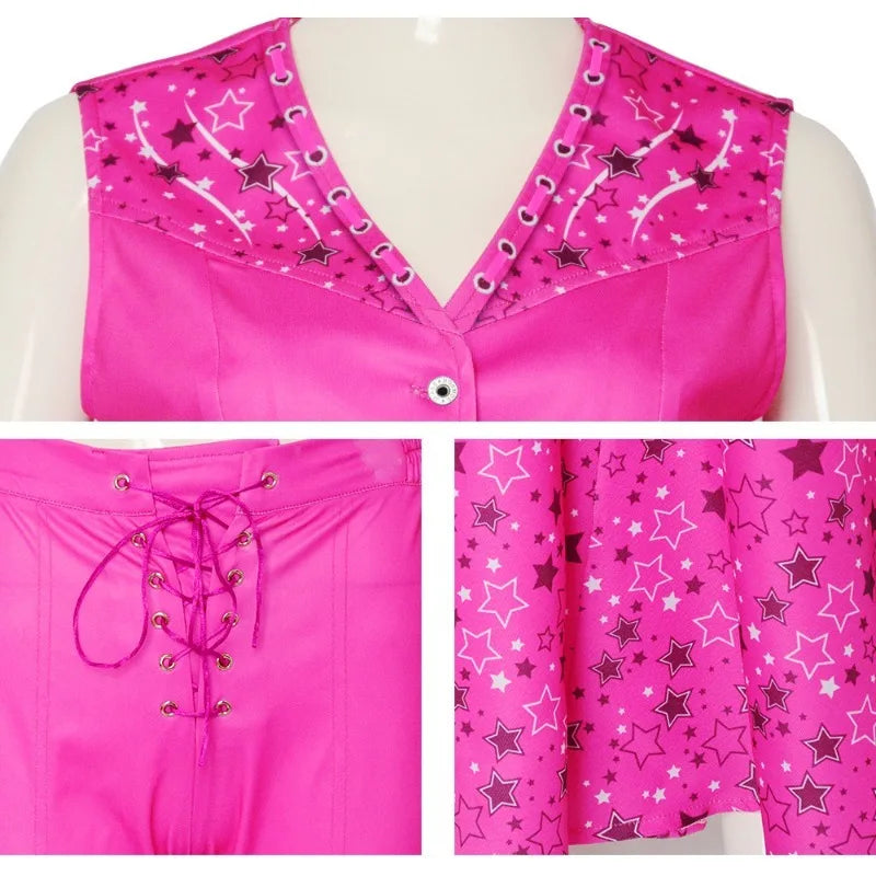 Homchee Trends Cos Barbi Costume Set Adult Cotton Polyester