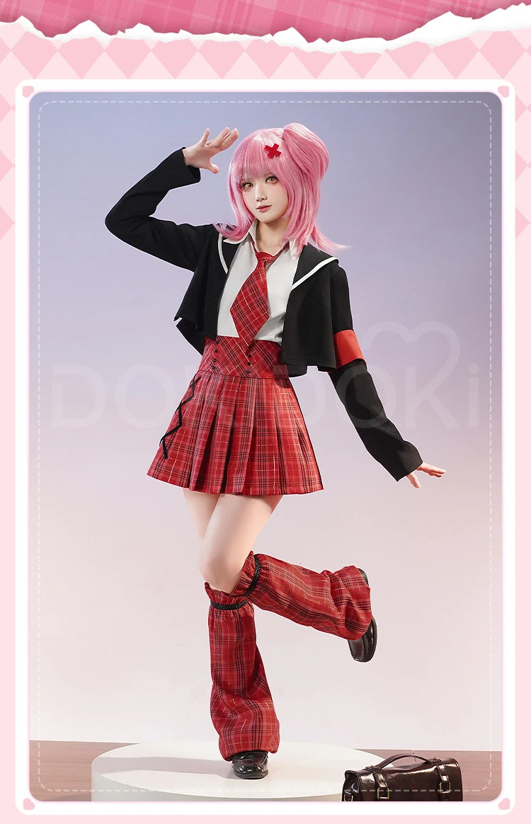 Hinamori Amu Cosplay Costume Anime Shugo Chara! Cosplay DokiDoki-SR Women Cute School Uniform JK Hinamori Amu Cosplay