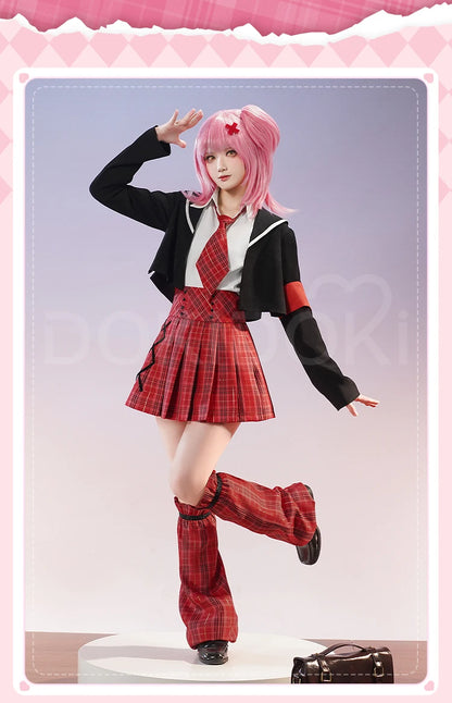 Hinamori Amu Cosplay Costume Anime Shugo Chara! Cosplay DokiDoki-SR Women Cute School Uniform JK Hinamori Amu Cosplay